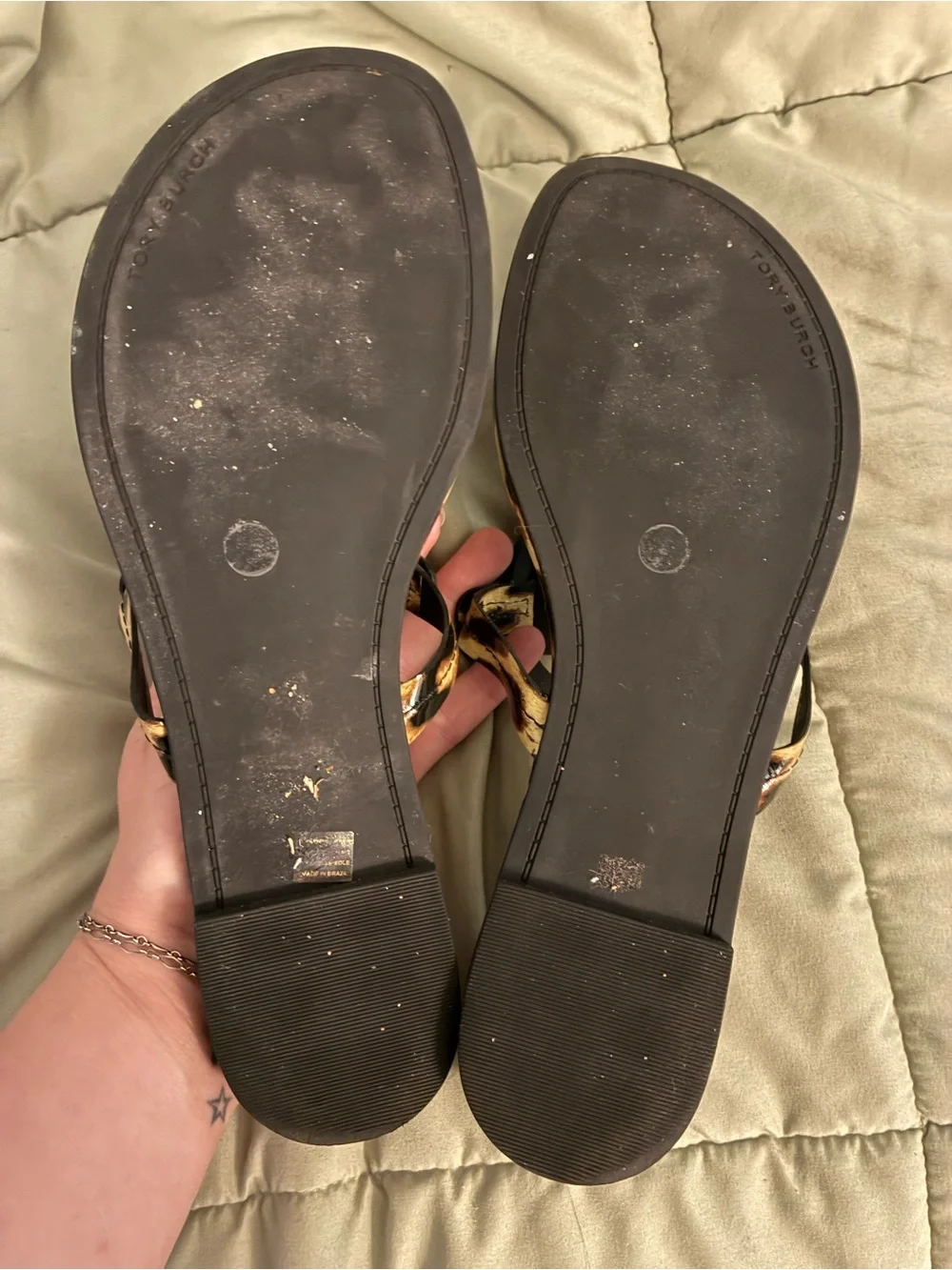 Leopard Print Tory Burch miller sandals